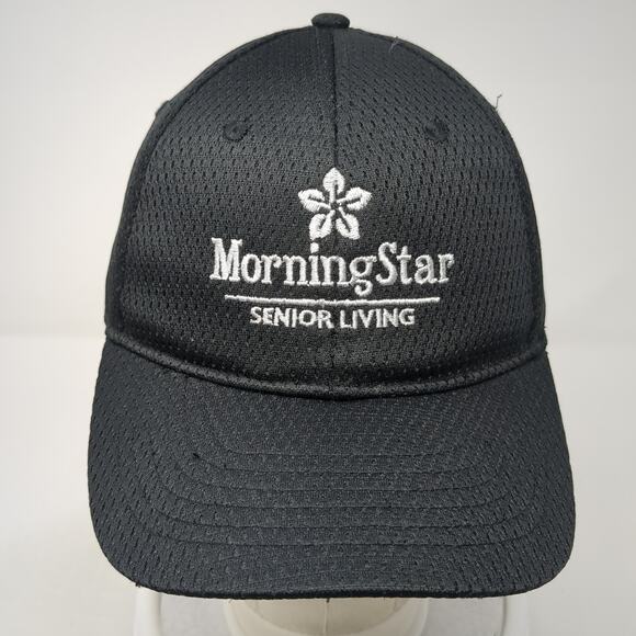 Morning Star Senior Living Slideback Baseball Cap Black One Size Chef Works - Picture 2 of 9